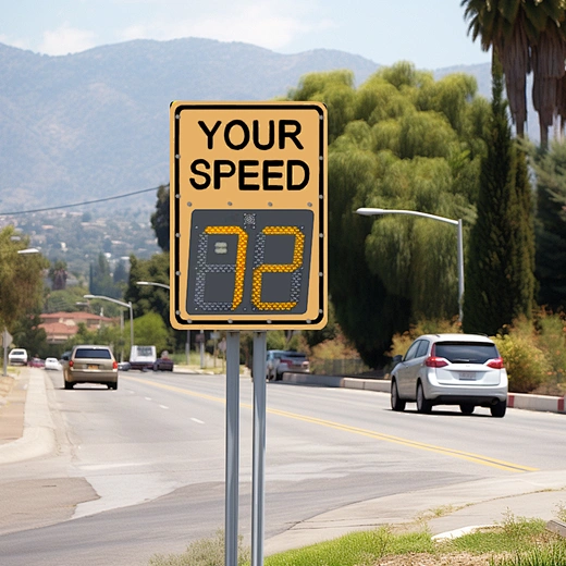 radar display speed limit sign