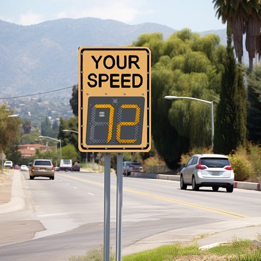 radar display speed limit sign